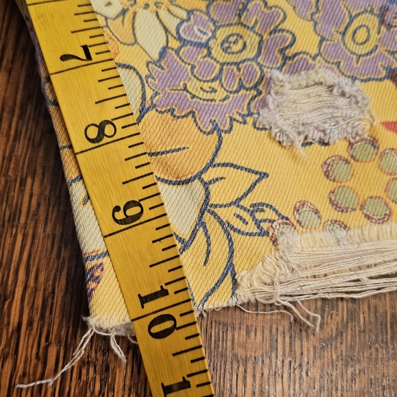 Free People Alani Floral Yellow Denim Cut Off Shorts - Picture 11 of 12